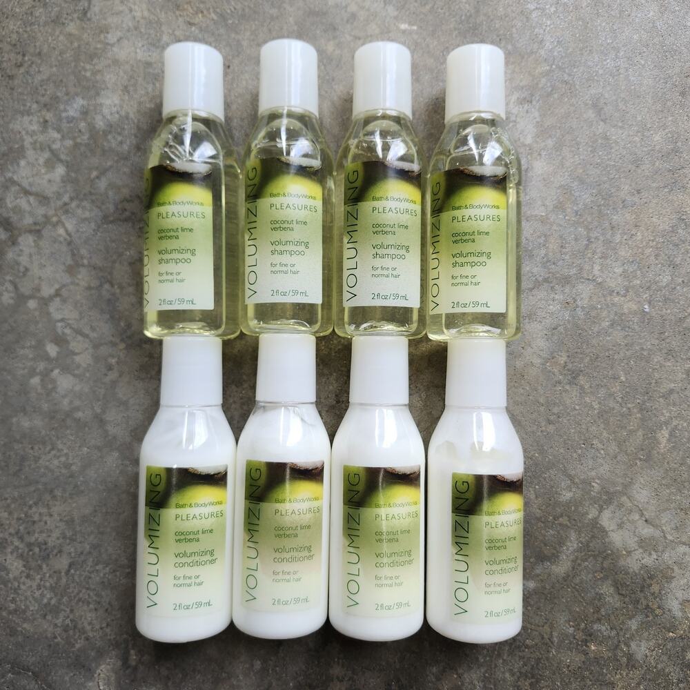 Bath & Body Works Pleasures COCONUT LIME VERBENA Volumizing Shampoo Conditioner